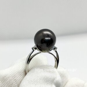 黒蝶真珠の指輪